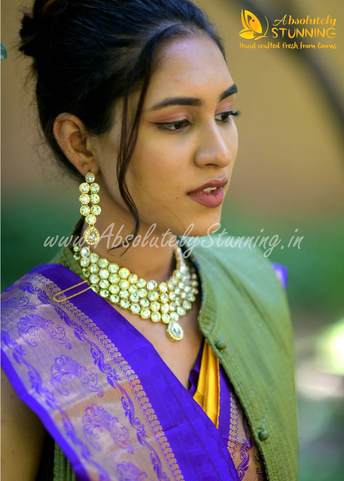 KOKILAM Handwoven Korvai Pineapple Yellow