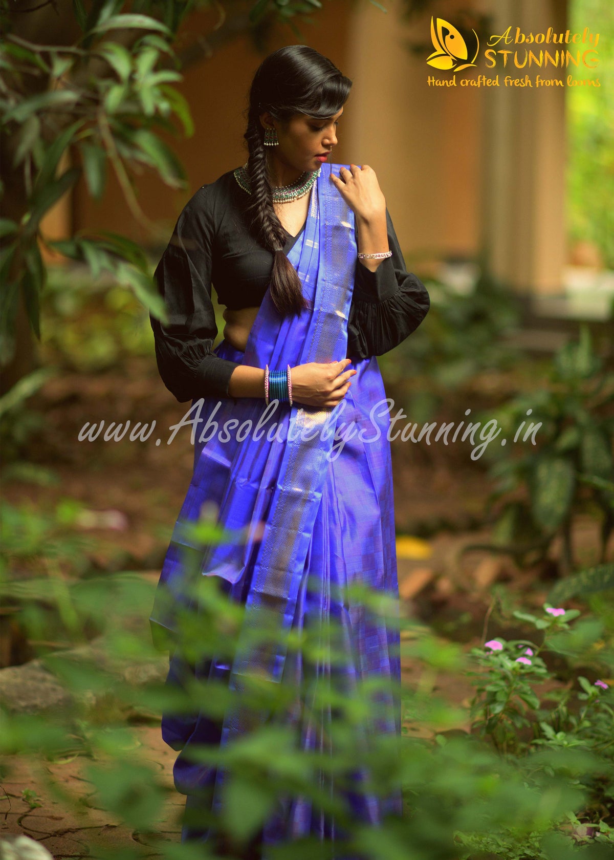 MELLINAM Hand Woven Payadi Azure Blue