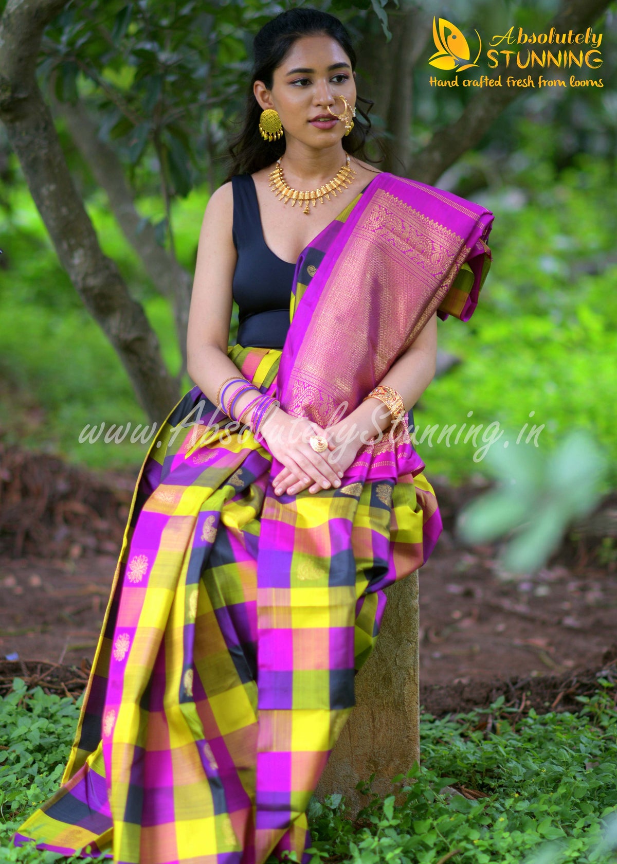 PANJAVARNAM Hand Woven Multicolour