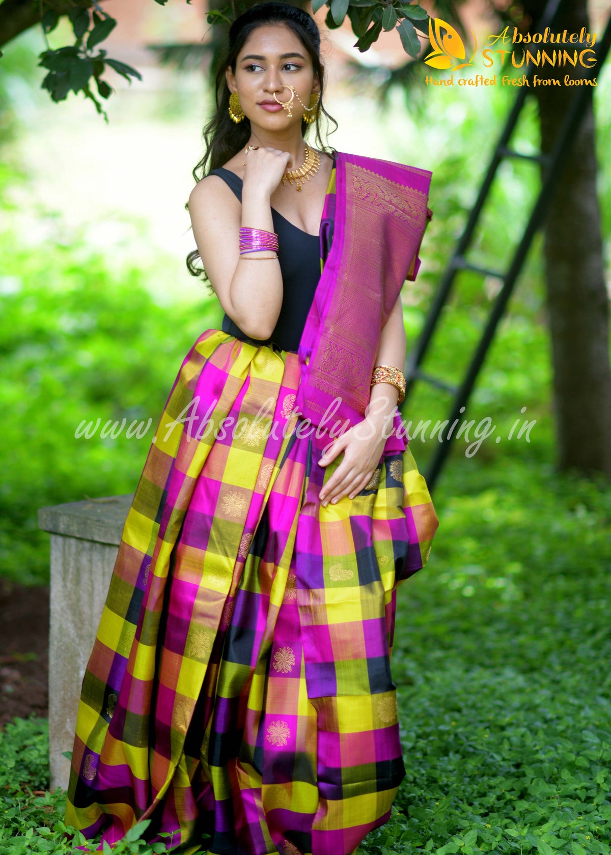 PANJAVARNAM Hand Woven Multicolour