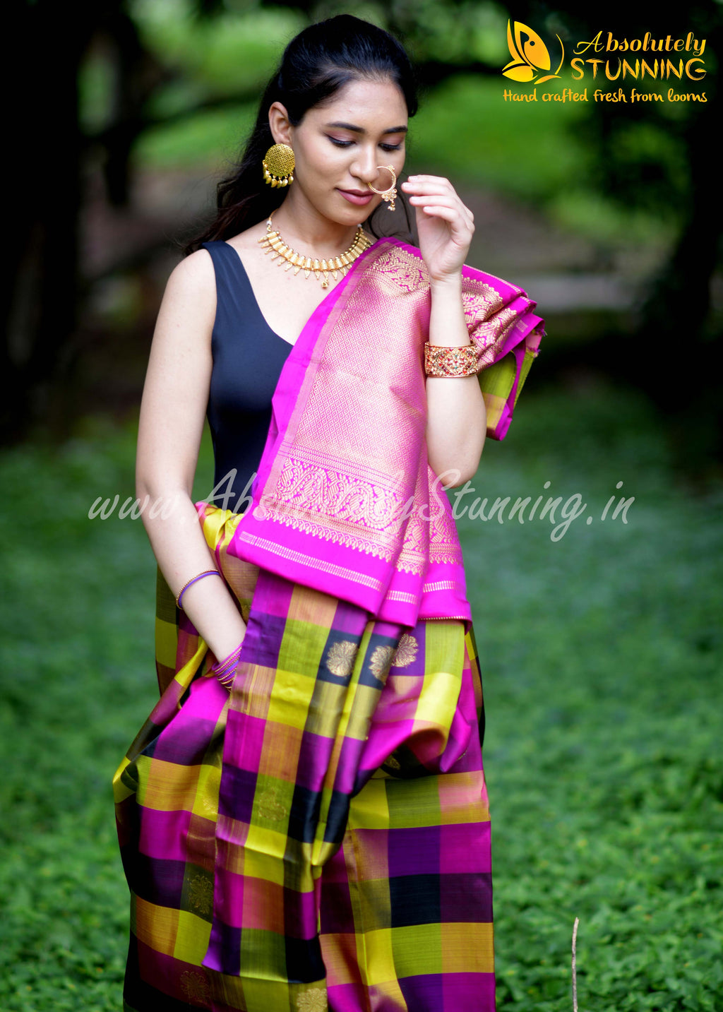 PANJAVARNAM Hand Woven Multicolour