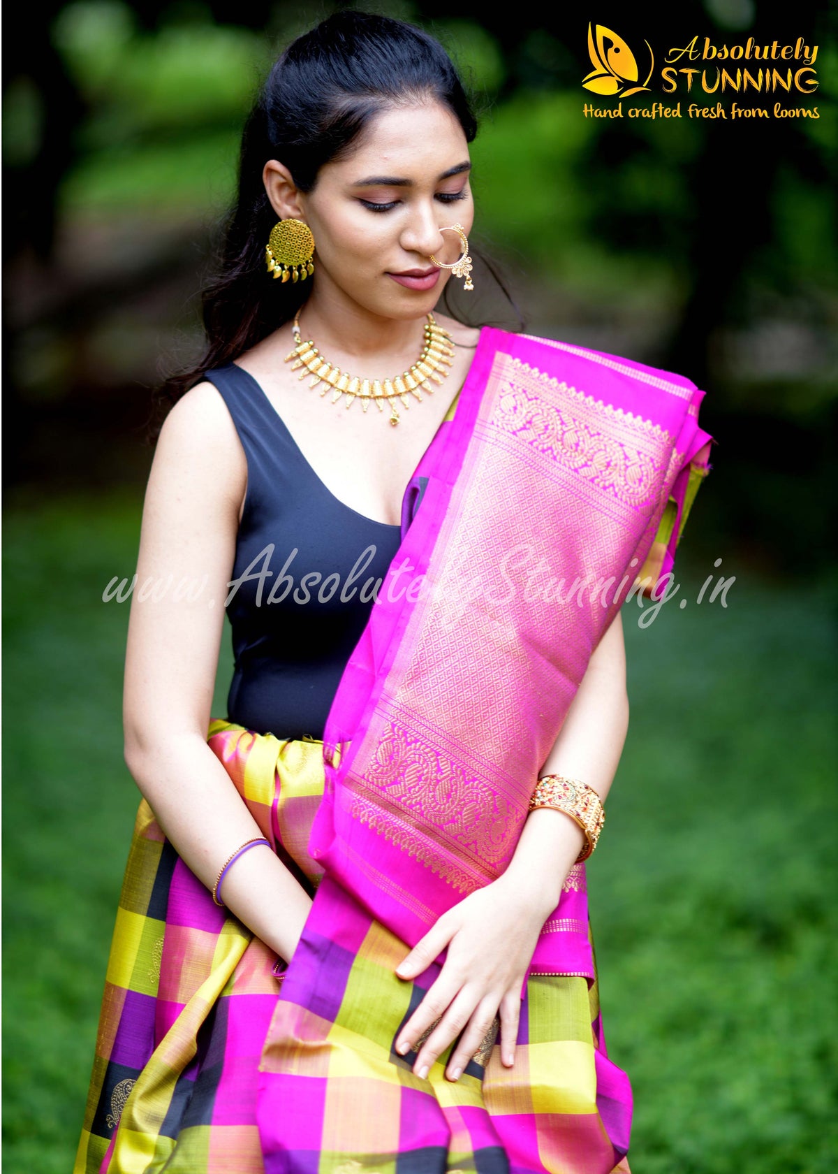 PANJAVARNAM Hand Woven Multicolour