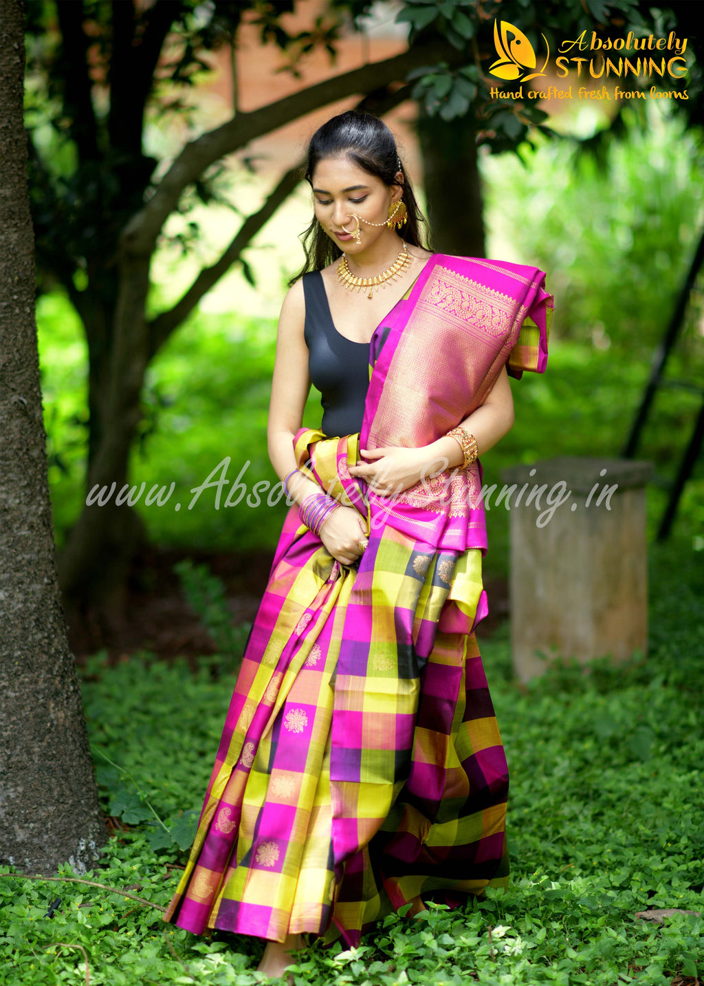 PANJAVARNAM Hand Woven Multicolour