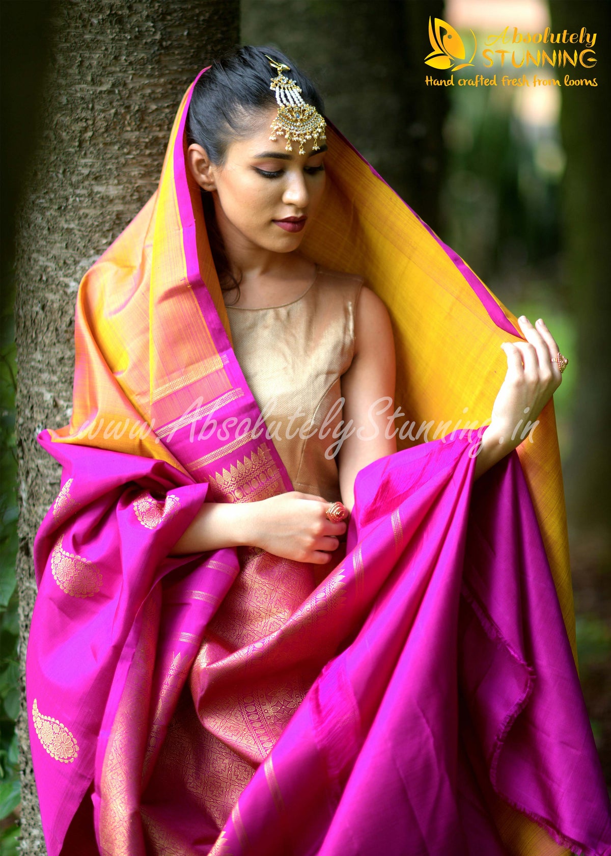 AAMRAM Chrome Yellow Paisley Motif