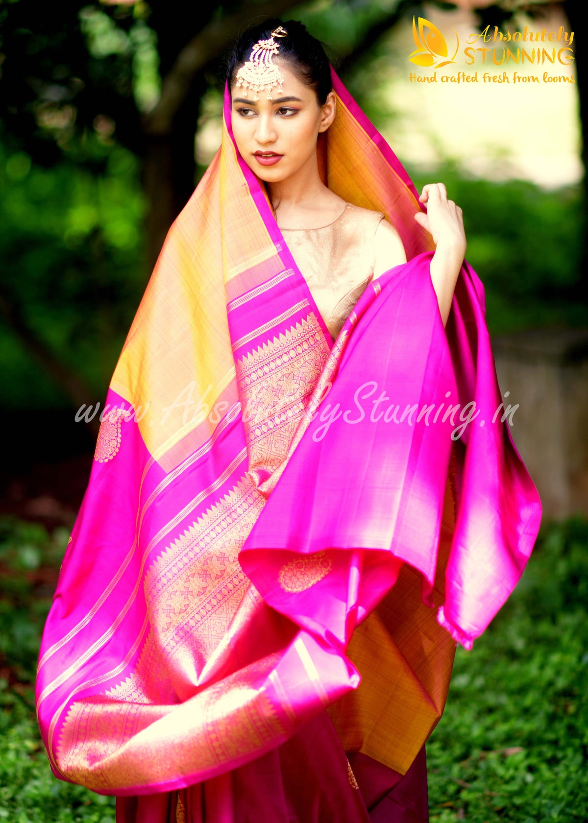 AAMRAM Chrome Yellow Paisley Motif