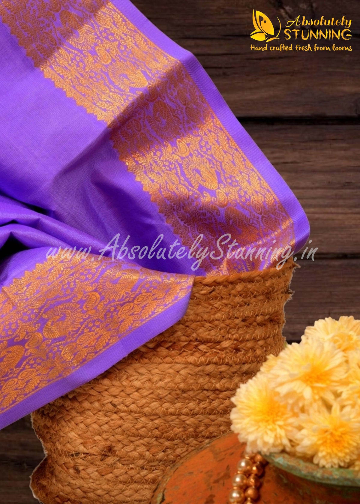 MAYOORANARTHANAM Hand Woven Black Bridal