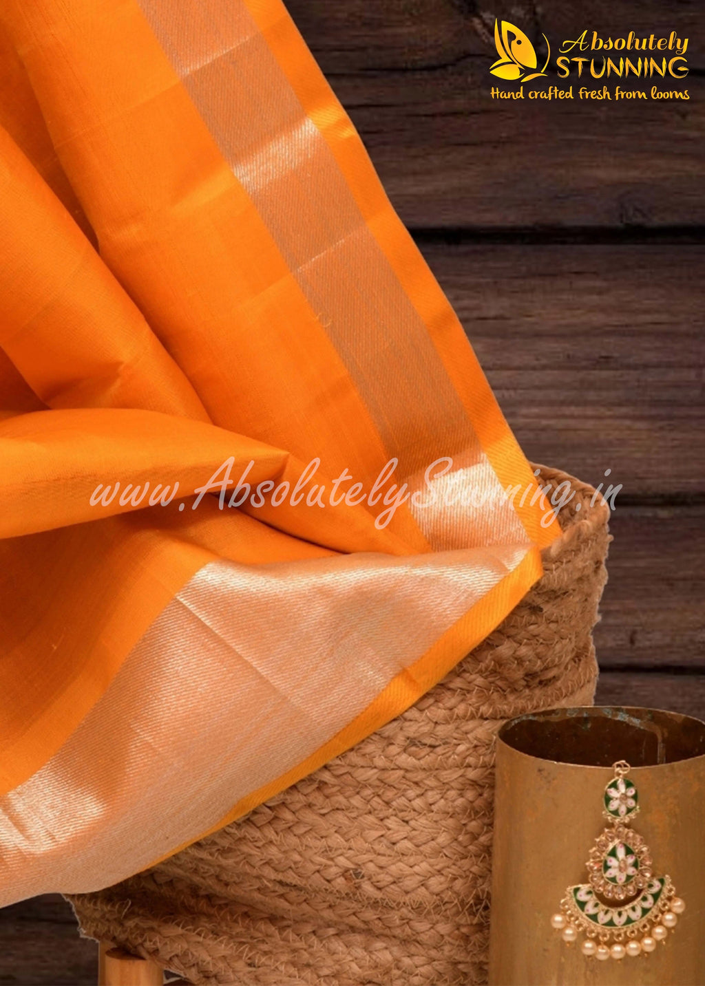 KANANAM Hand Woven Pine Green Bridal