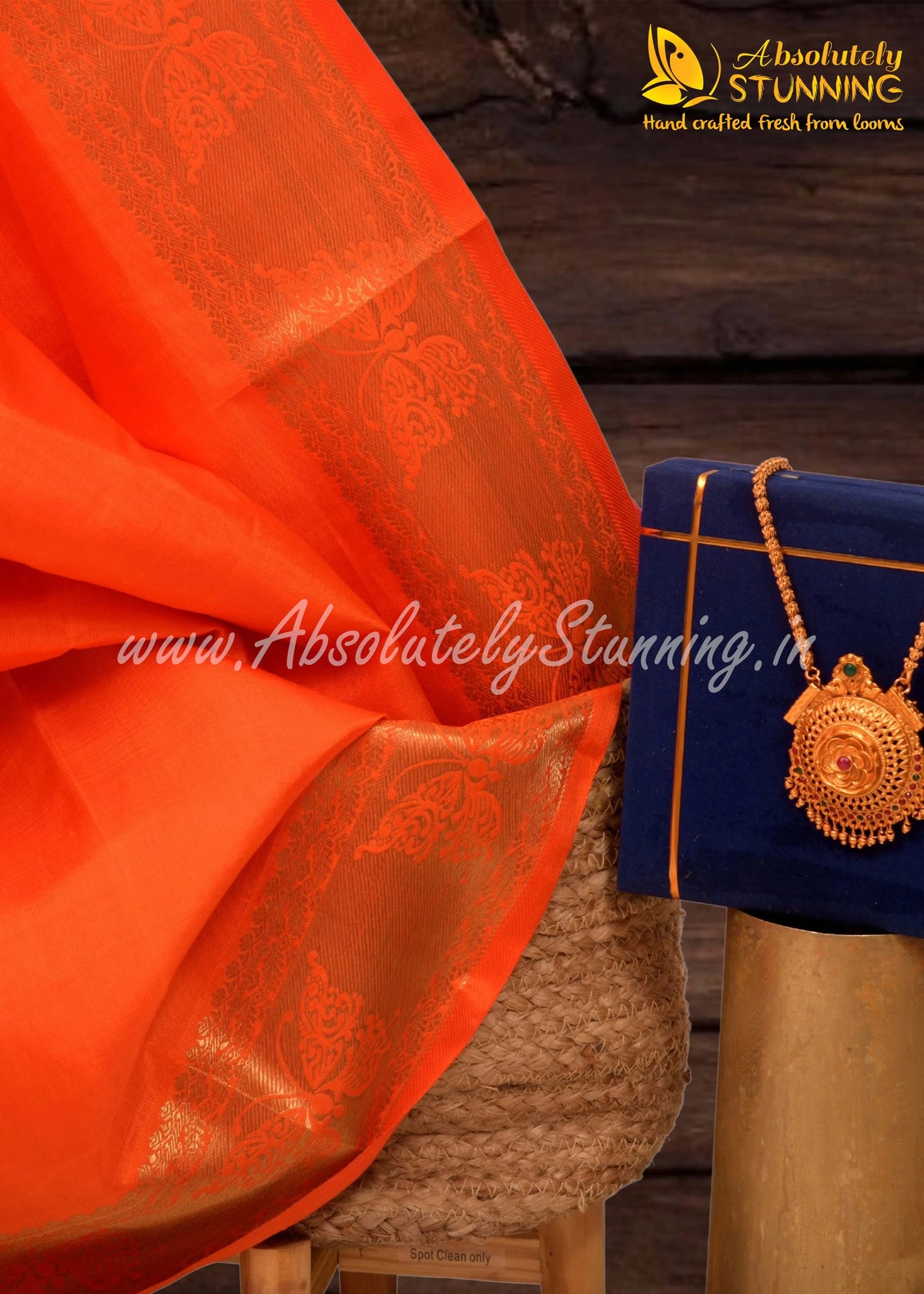 ROJAVANAM Hand Woven Bright Rose Pink Bridal