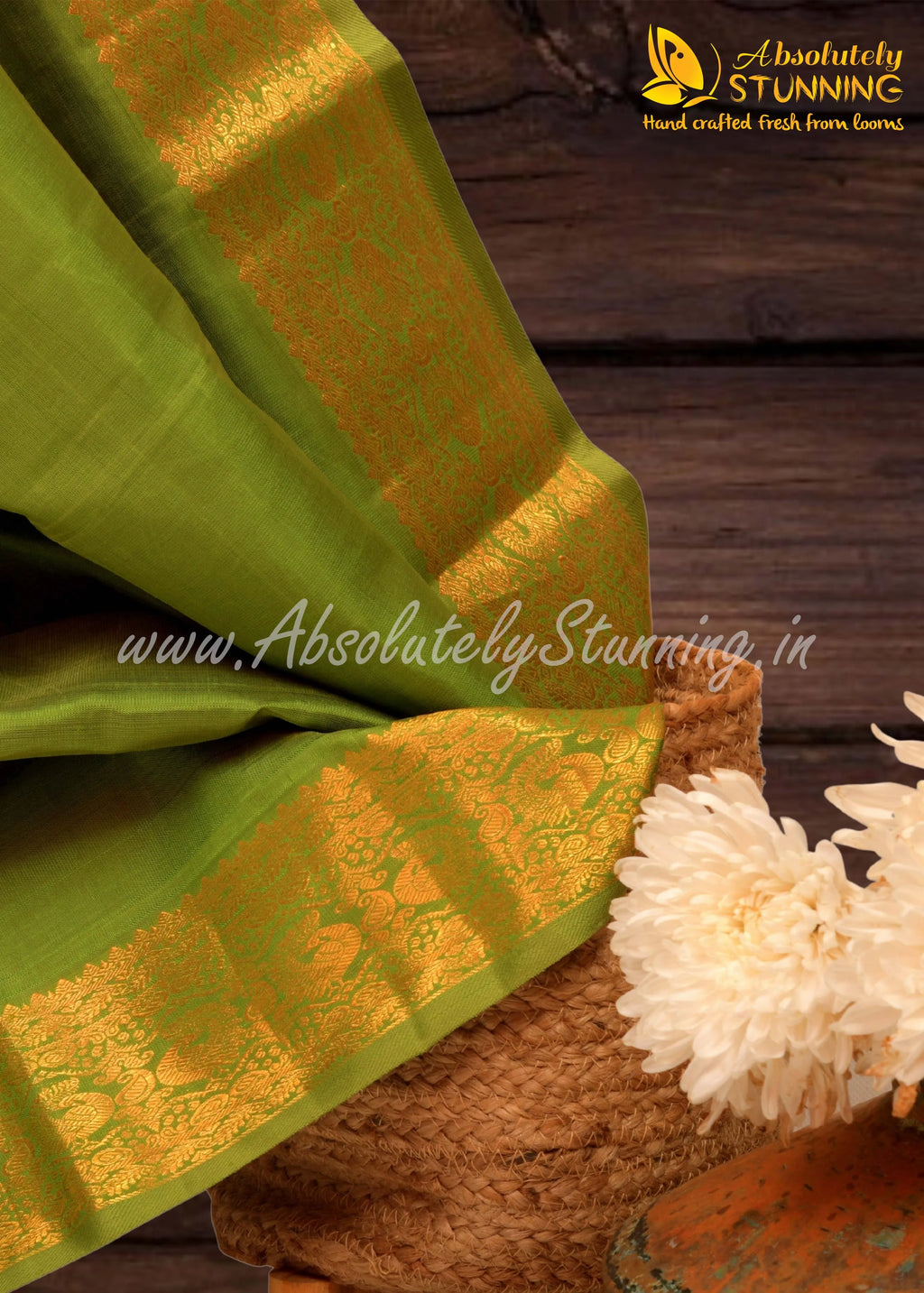 MAYOORANARTHANAM Hand Woven Blue Bridal
