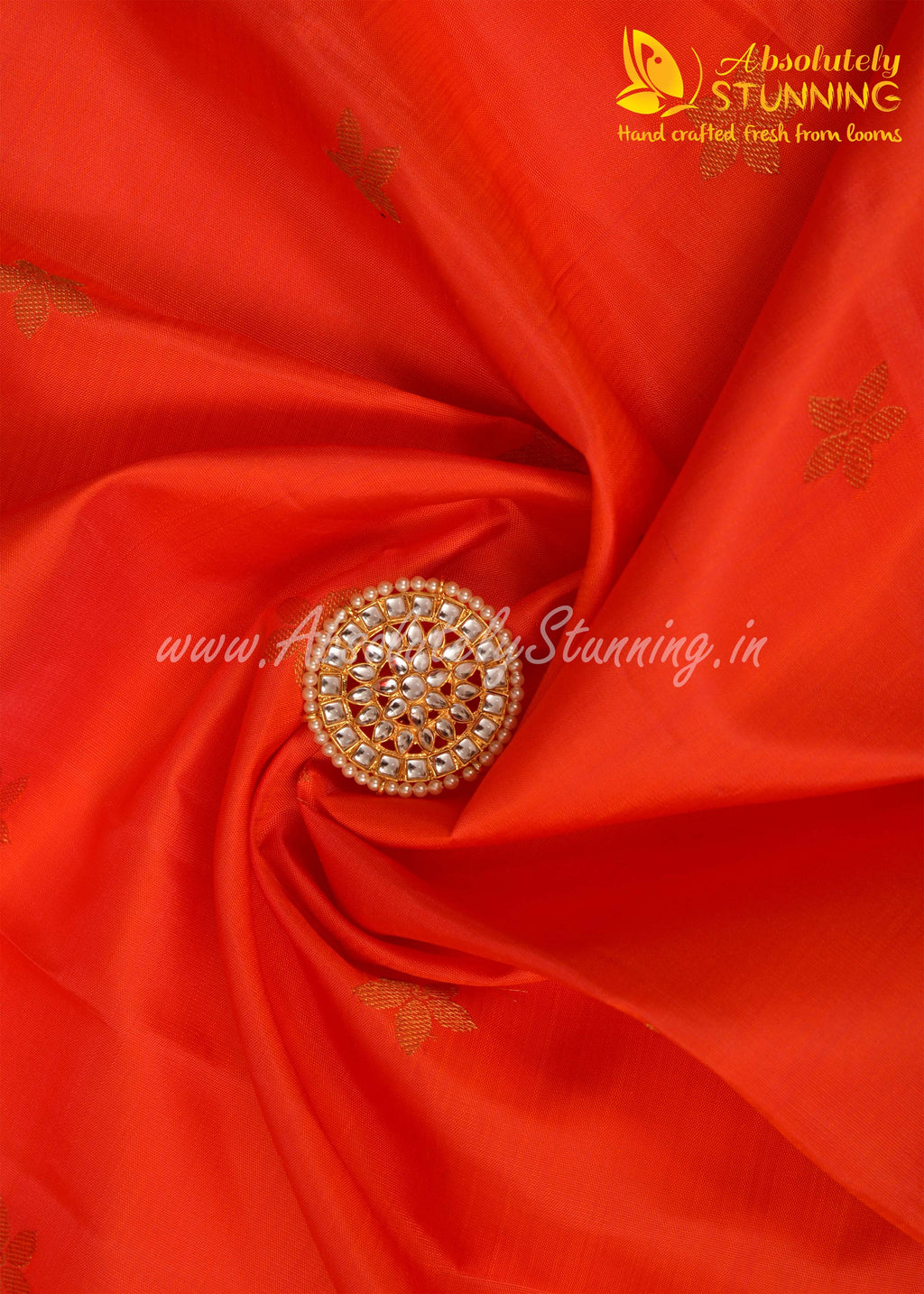 PARIJATHAM Hand Woven Black Floral Motif