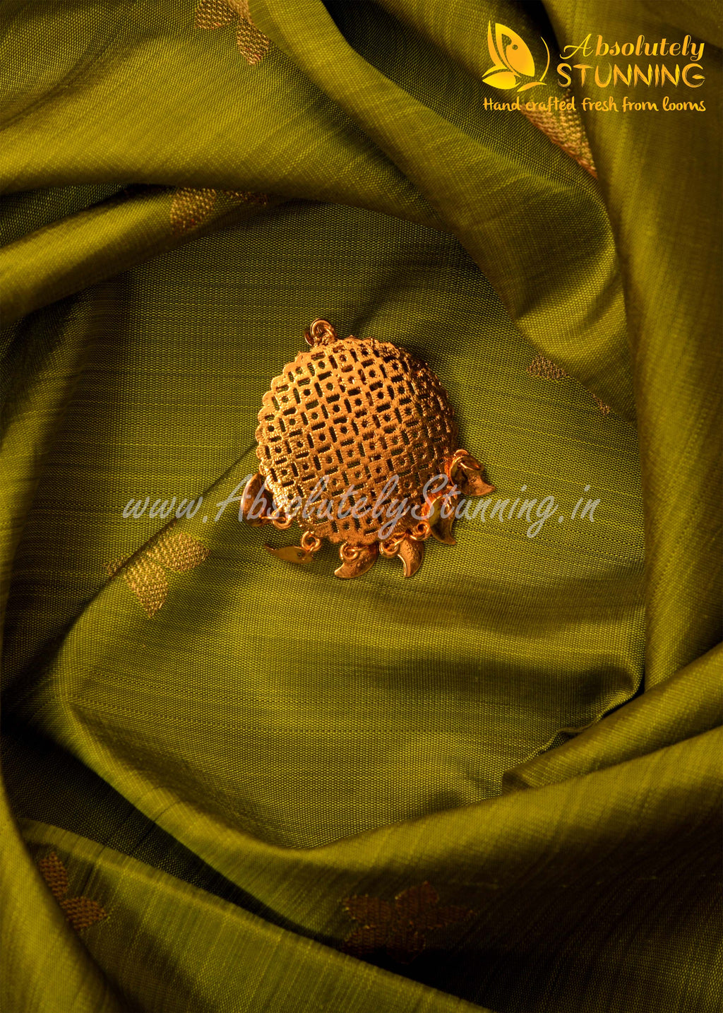 PARIJATHAM Hand Woven Burgundy Floral Motif