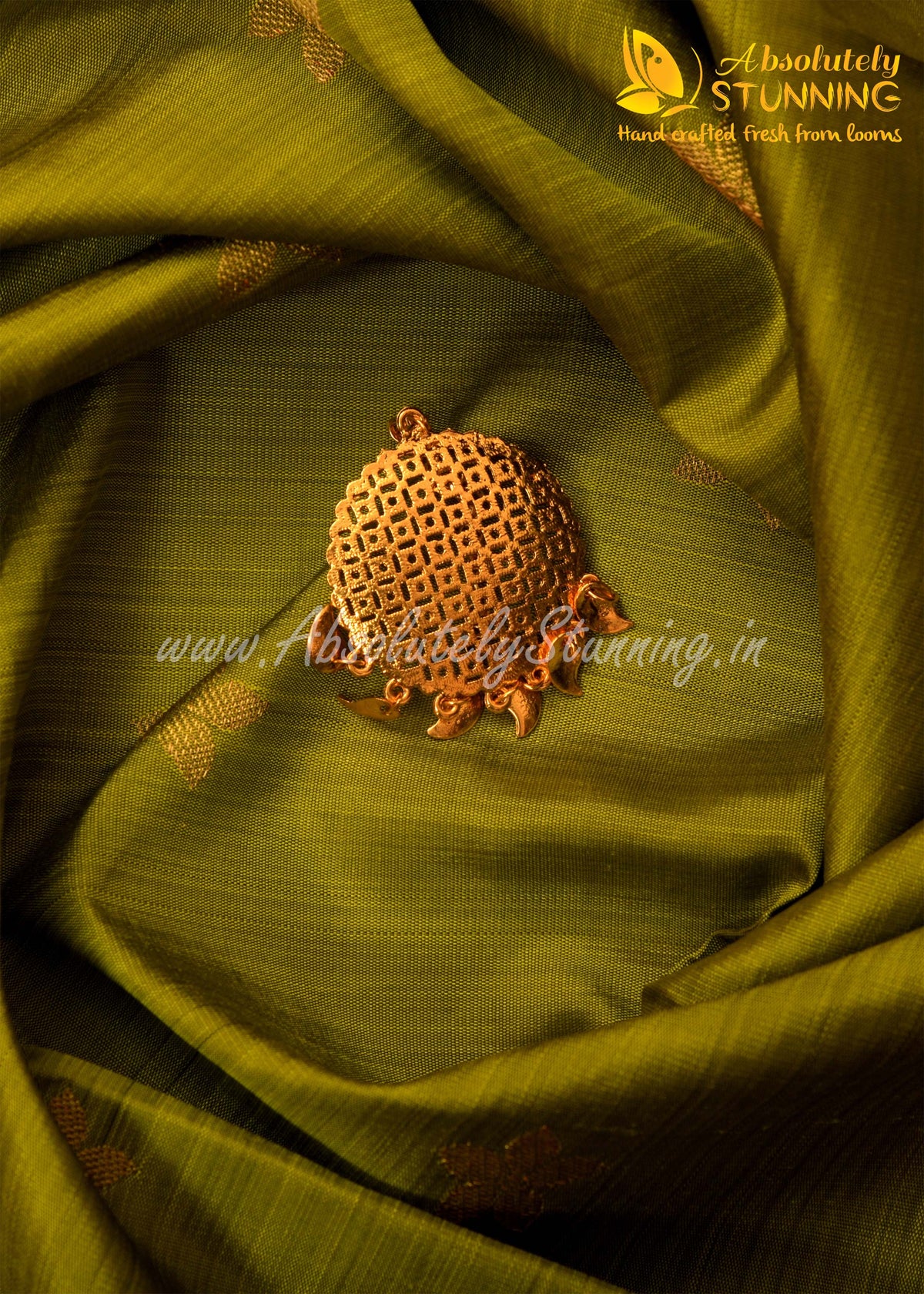 PARIJATHAM Hand Woven Burgundy Floral Motif