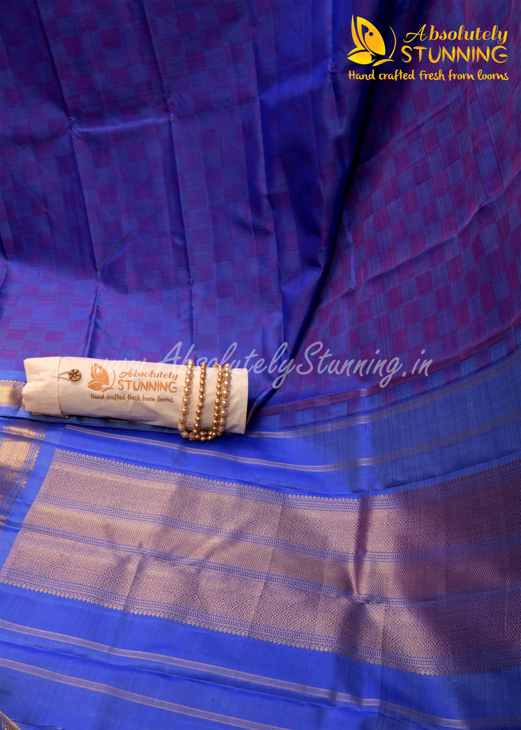MELLINAM Hand Woven Payadi Azure Blue