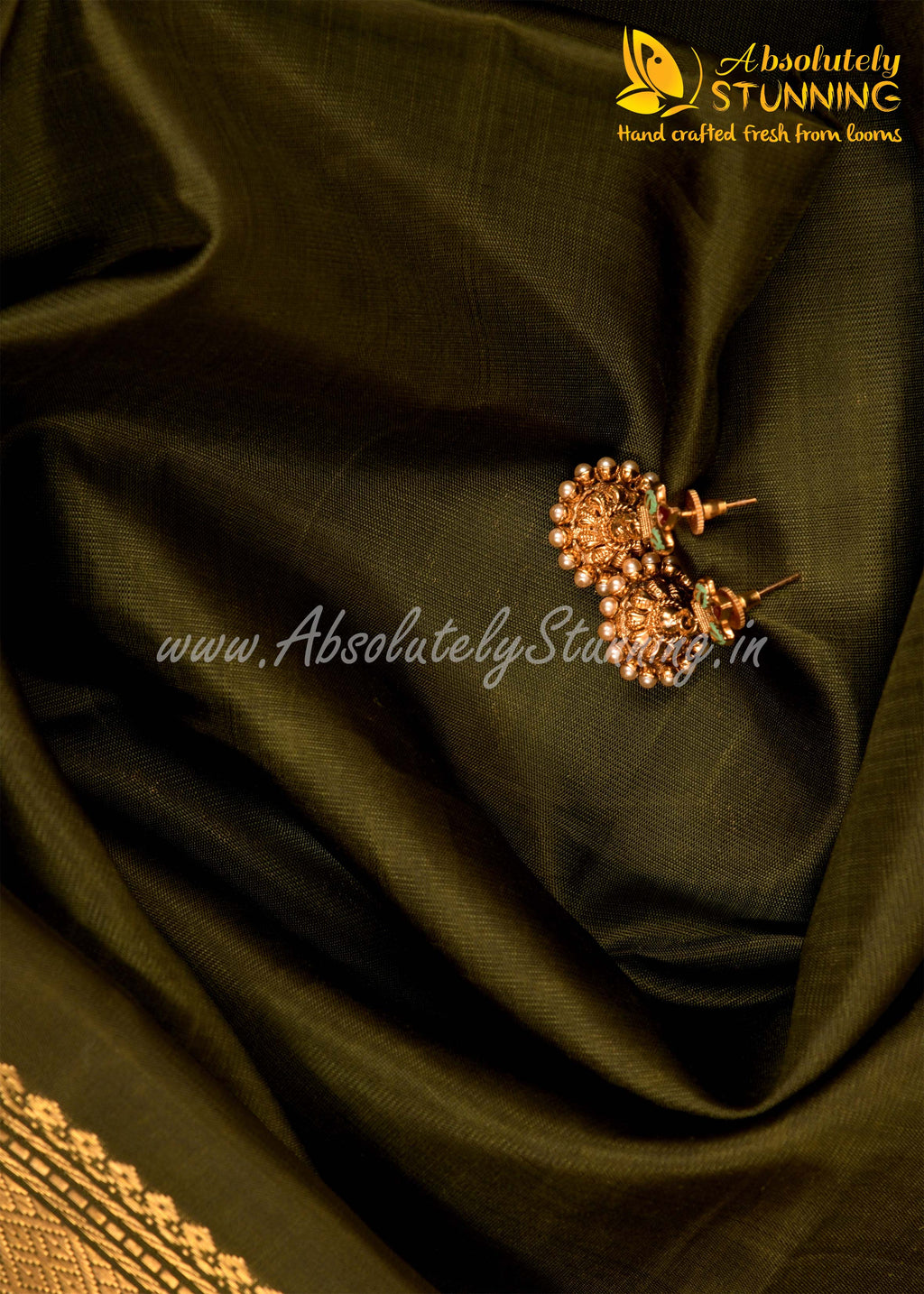 MELLINAM Hand Woven Payadi Green