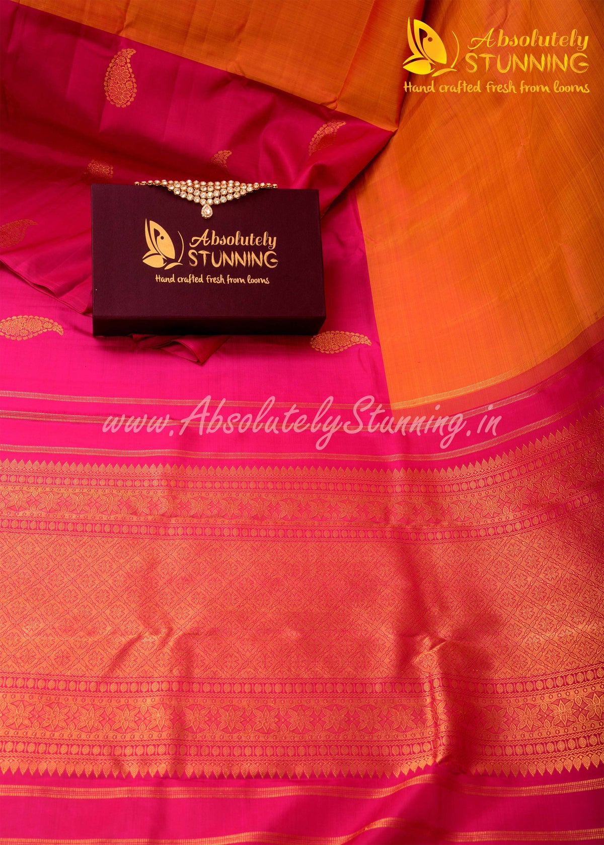 AAMRAM Chrome Yellow Paisley Motif