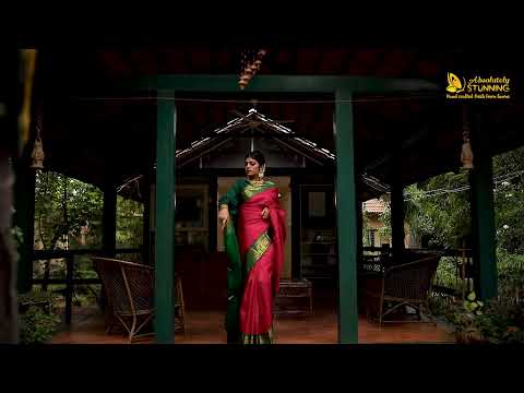 KOKILAM Handwoven Korvai Candy Apple Red