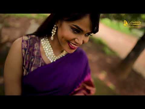 AROHANAM Hand Woven Royal Purple Rising border