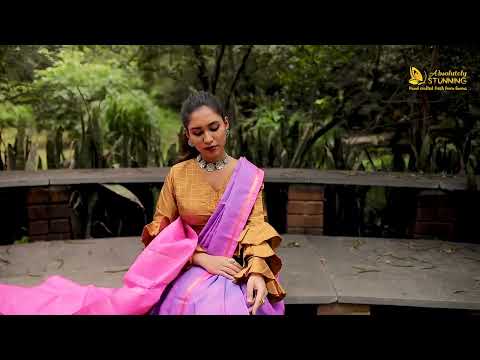 Soundaryam Hand Woven Lavender Exquisite Motifs