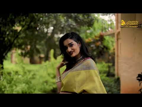 RATHOTSAVAM Hand Woven Lemon Yellow
