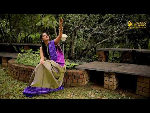 TRIVARNAM Hand Woven Tricolour Golden Mustard