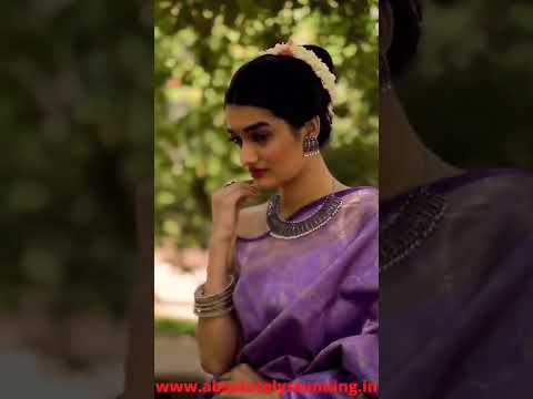 ROJAVANAM Hand Woven Lavender Bridal